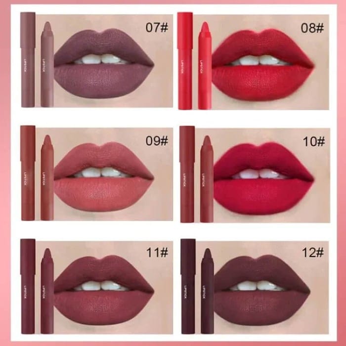 12 Colors Matte Lipstick Pen