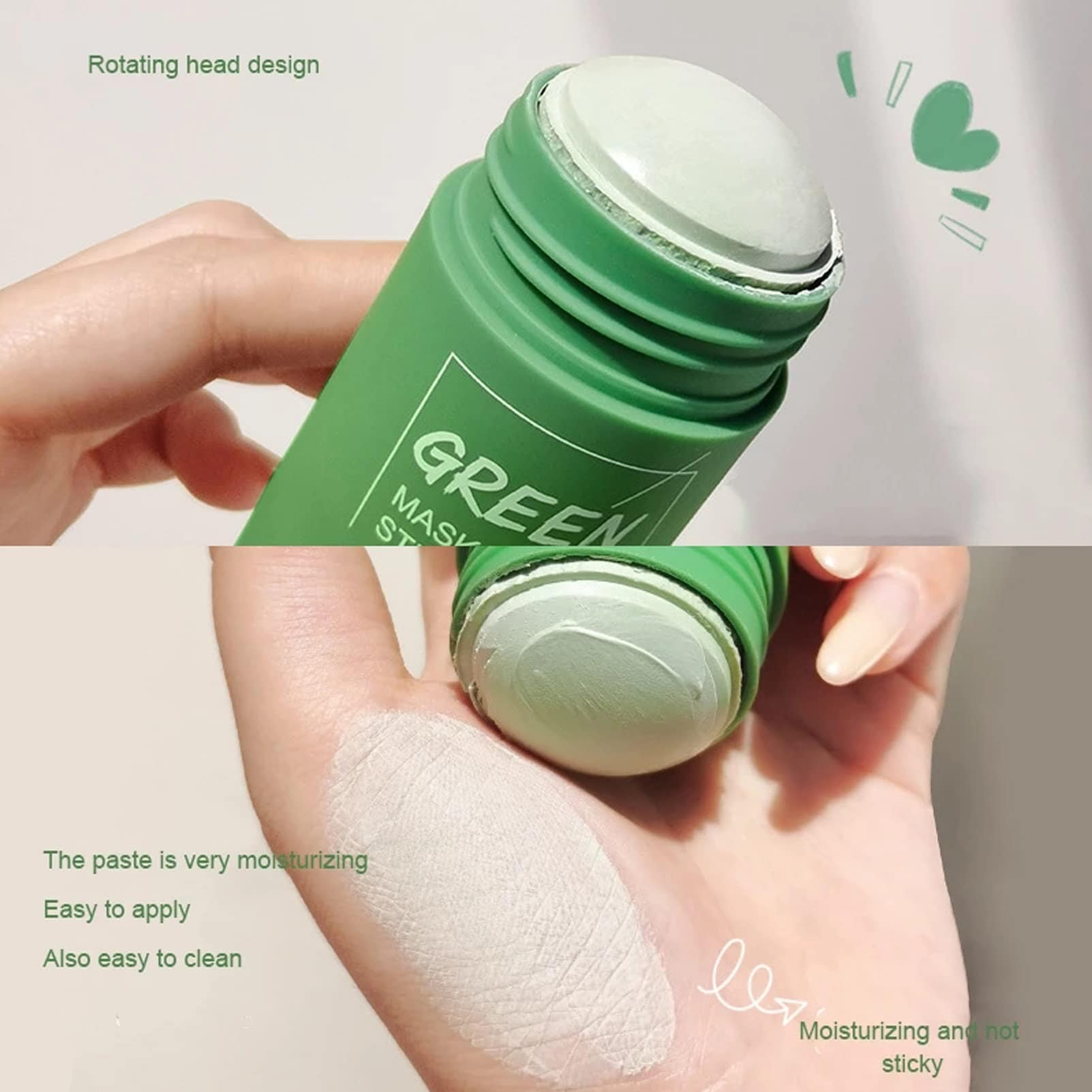 CLAYGLO™ Green Tea Cleansing Stick Mask